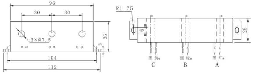 STR2140-2D Three phase  current transformer